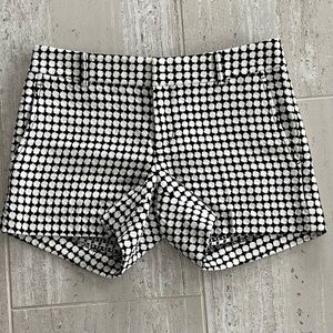 Banana Republic Black and White Patterned Shorts